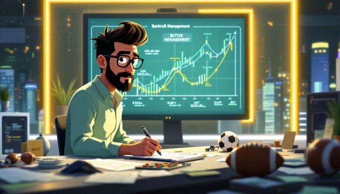 Football betting tools displayed on a sportsbook dashboard with odds calculator and bankroll tracker