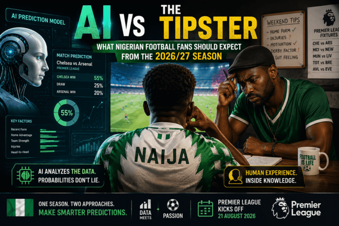 AI football prediction model compared with a traditional tipster for Nigerian football fans