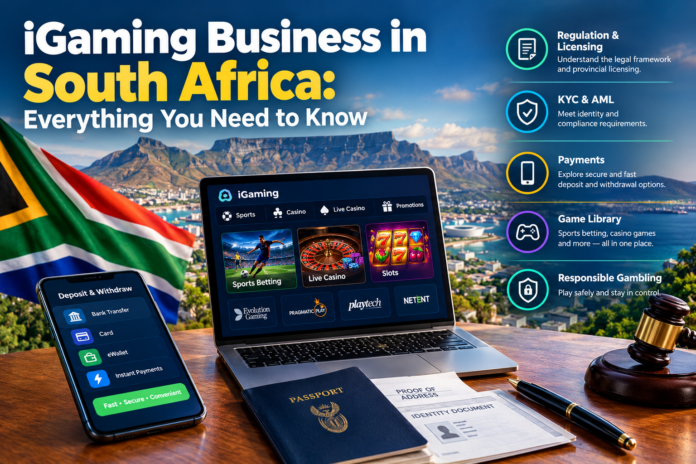 iGaming business in South Africa covering licensing, compliance, payments, and online betting.