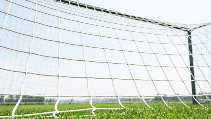 Football match displayed alongside live betting odds and in-play match statistics