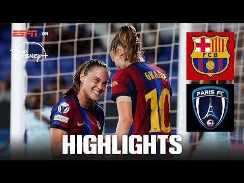 Barcelona Women vs Paris FC Women